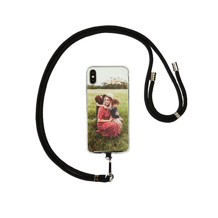 Phone Case Cord Strap - Black