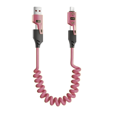 FlexCable 4-in-1 Charging Cable - Pink