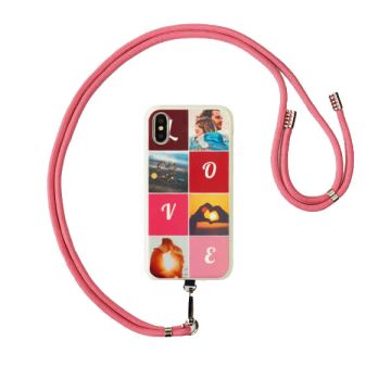 Phone Case Cord Strap - Pink