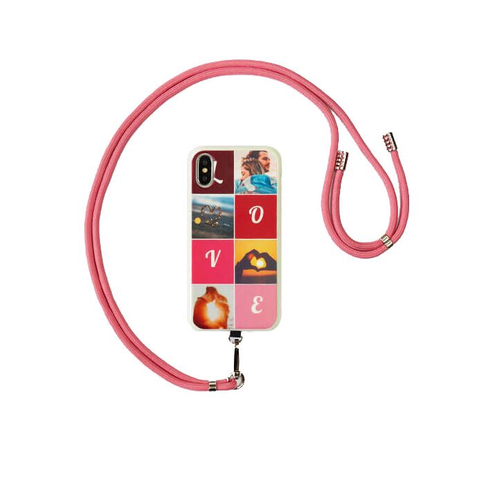 Phone Case Cord Strap - Pink